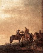 WOUWERMAN, Philips Rider's Rest Place q4r oil on canvas